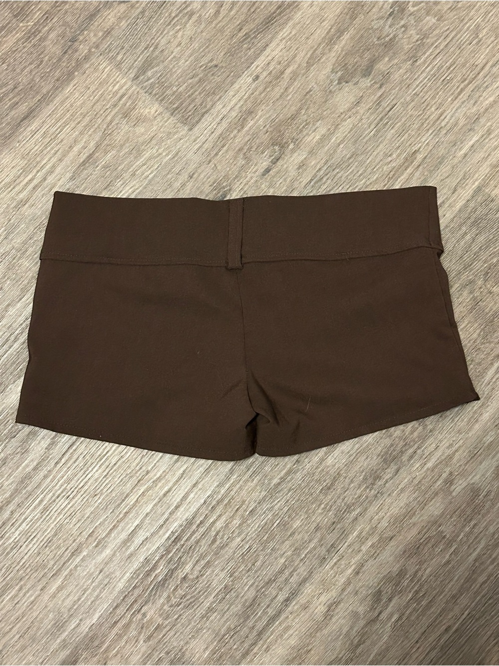 Y2K Wet Seal Brown Low-Rise Mini Shorts